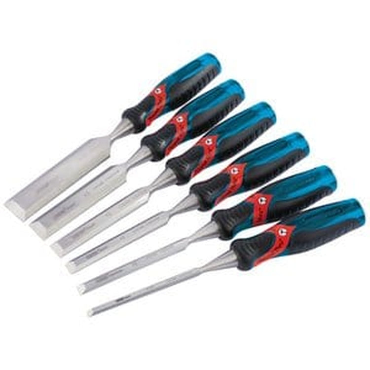 Draper Draper Soft Grip 'Pound Thru' Bevel Edge Wood Chisel Set, 140Mm (6 Piece) Dr-70419