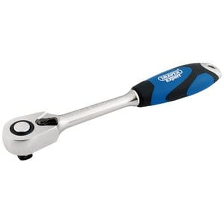 Draper Draper Soft Grip Reversible Ratchet, 1/2" Sq. Dr., 72 Tooth Dr-26504