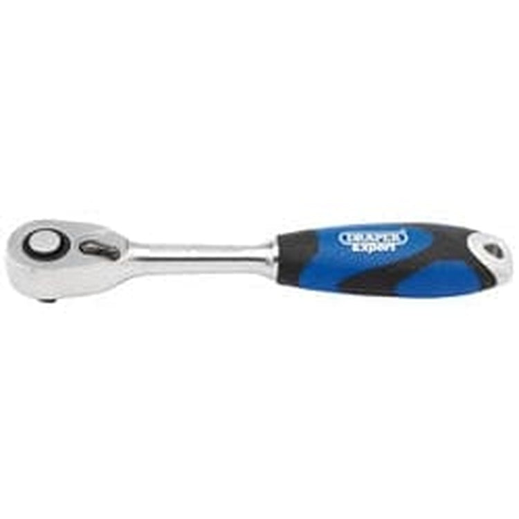 Draper Draper Soft Grip Reversible Ratchet, 1/4" Sq. Dr., 72 Tooth Dr-26502