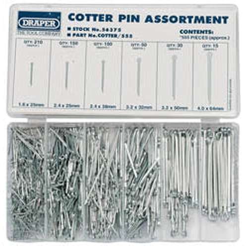 Draper Draper Split Pin Assortment (555 Piece) Dr-56375