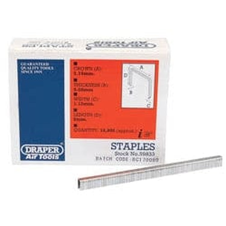 Draper Draper Staples, 8Mm  (Pack Of 10000) Dr-59833