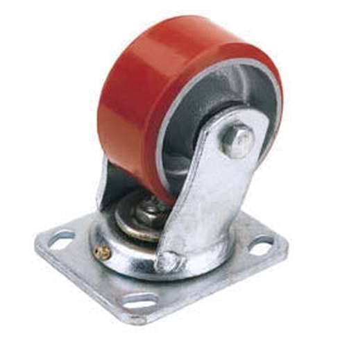 Draper Draper Swivel Plate Fixing Heavy Duty Polyurethane Wheel, 125Mm Diameter, S.W.L. 300Kg Dr-65526