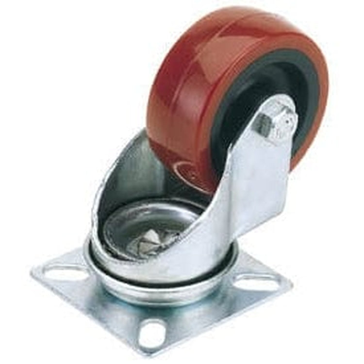 Draper Draper Swivel Plate Fixing Polyurethane Wheel, 100Mm Diameter, S.W.L. 125Kg Dr-65518