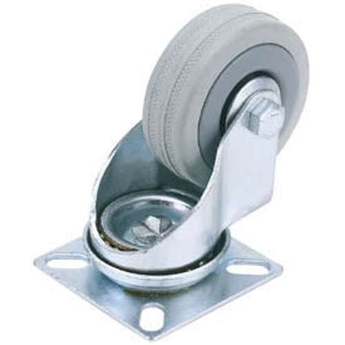 Draper Draper Swivel Plate Fixing Rubber Castor, 100Mm Diameter, S.W.L. 80Kg Dr-65478