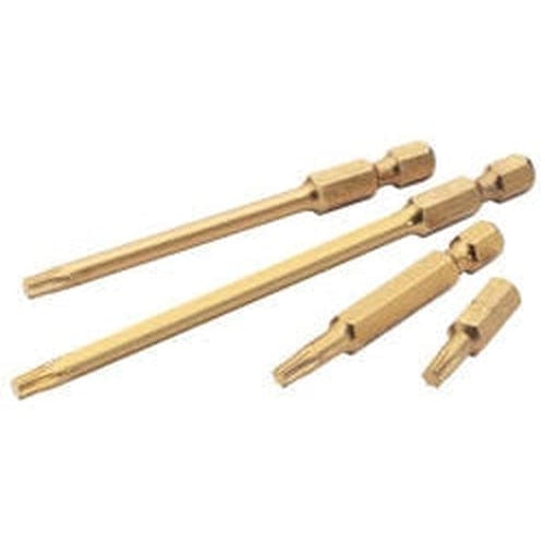 Draper Draper T27 1/4" Hex Draper Tx-Star Titanium Nitride Coated Insert Bit 50Mm Long X 2 Dr-10543