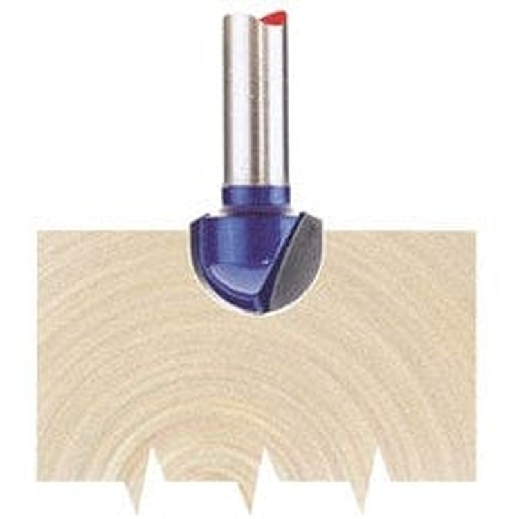 Draper Draper Tct Router Bit, 1/4" Core Box, 12.7 X 6.35Mm Radius Dr-75345