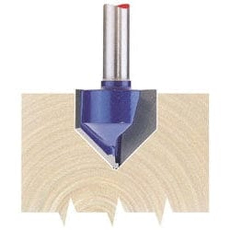 Draper Draper Tct Router Bit, 1/4" Groove 19Mm X 90 Degree Dr-75337