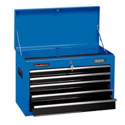 Draper Draper Tool Chest, 5 Drawer, 26", Blue Dr-14604