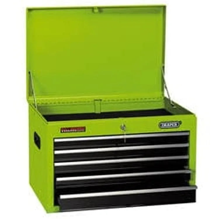 Draper Draper Tool Chest, 5 Drawer, 26", Green Dr-35739