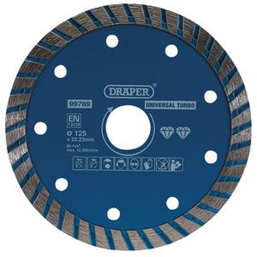 Draper Draper Turbo Diamond Blade, 125Mm Dr-99789