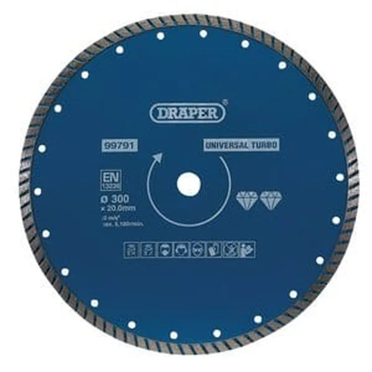 Draper Draper Turbo Diamond Blade, 300Mm Dr-99791