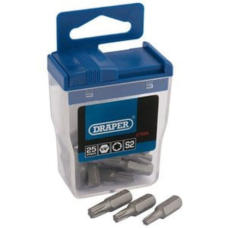 Draper Draper Tx-Star Assorted Long Insert Bits, 25Mm (20 Piece) Dr-27696