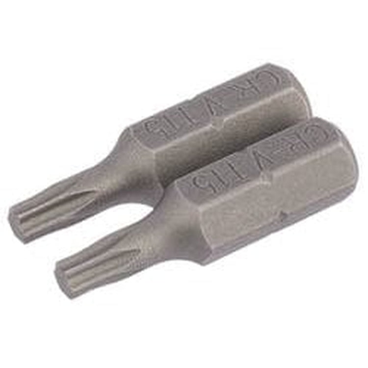 Draper Draper Tx-Star Insert Bit, 1/4" Hex, 25Mm Long, T15 (Pack Of 2) Dr-66429