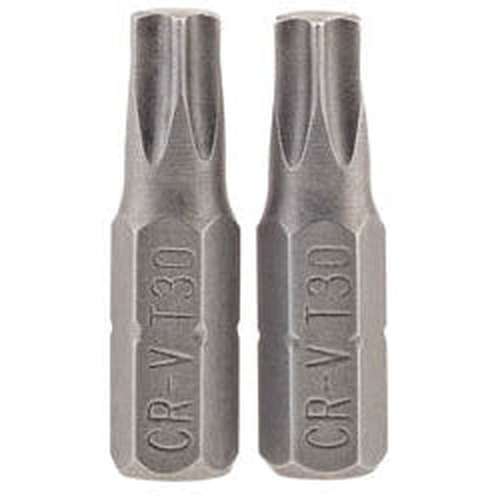 Draper Draper Tx-Star Insert Bit, 1/4" Hex, 25Mm Long, T30 (Pack Of 2) Dr-66435