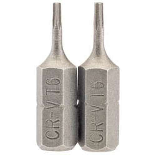 Draper Draper Tx-Star Insert Bit, 1/4" Hex, 25Mm Long, T6 (Pack Of 2) Dr-66338