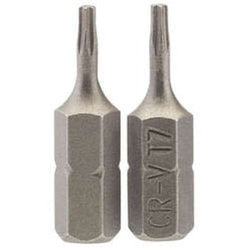 Draper Draper Tx-Star Insert Bit, 1/4" Hex, 25Mm Long, T7 (Pack Of 2) Dr-66421