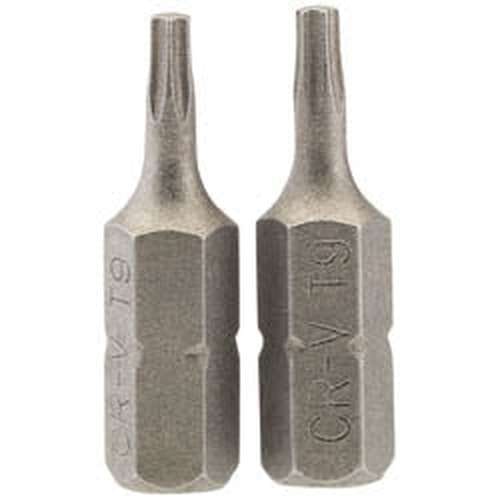 Draper Draper Tx-Star Insert Bit, 1/4" Hex, 25Mm Long, T9 (Pack Of 2) Dr-66427