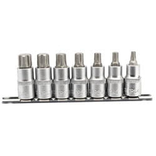 Draper Draper Tx-Star Plus Socket Bit Set, 1/2" Sq. Dr., 55Mm (7 Piece) Dr-16341