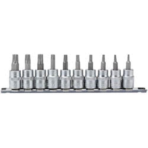 Draper Draper Tx-Star Plus Socket Bit Set, 3/8" Sq. Dr., 48Mm (10 Piece) Dr-16339