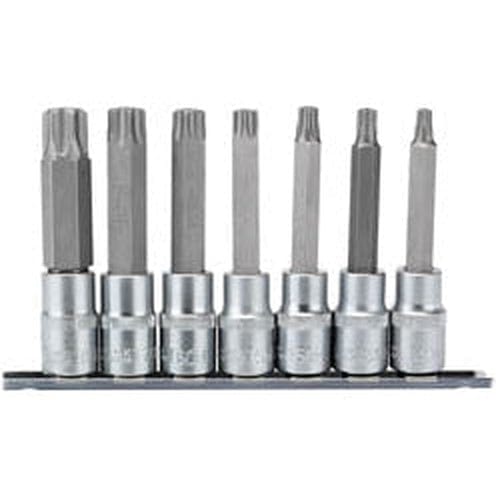 Draper Draper Tx-Star Security Socket Bit Set, 1/2" Sq. Dr., 100Mm (7 Piece) Dr-16338