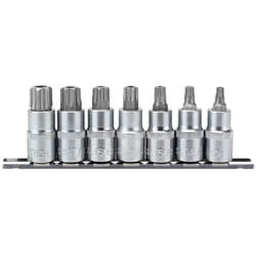 Draper Draper Tx-Star Security Socket Bit Set, 1/2" Sq. Dr., 55Mm (7 Piece) Dr-16334