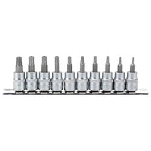 Draper Draper Tx-Star Security Socket Bit Set, 3/8" Sq. Dr., 48Mm (10 Piece) Dr-16332