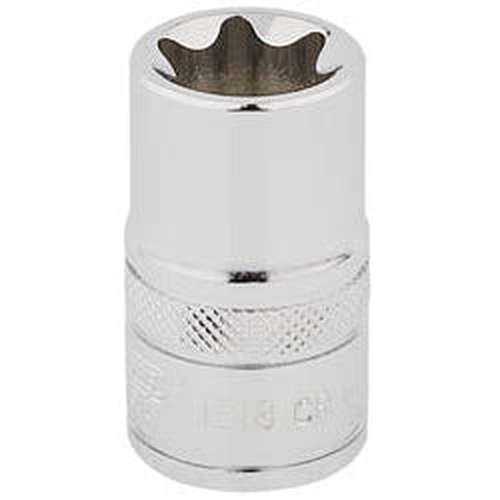 Draper Draper Tx-Star Socket, 1/2" Sq. Dr., E18 Dr-34340