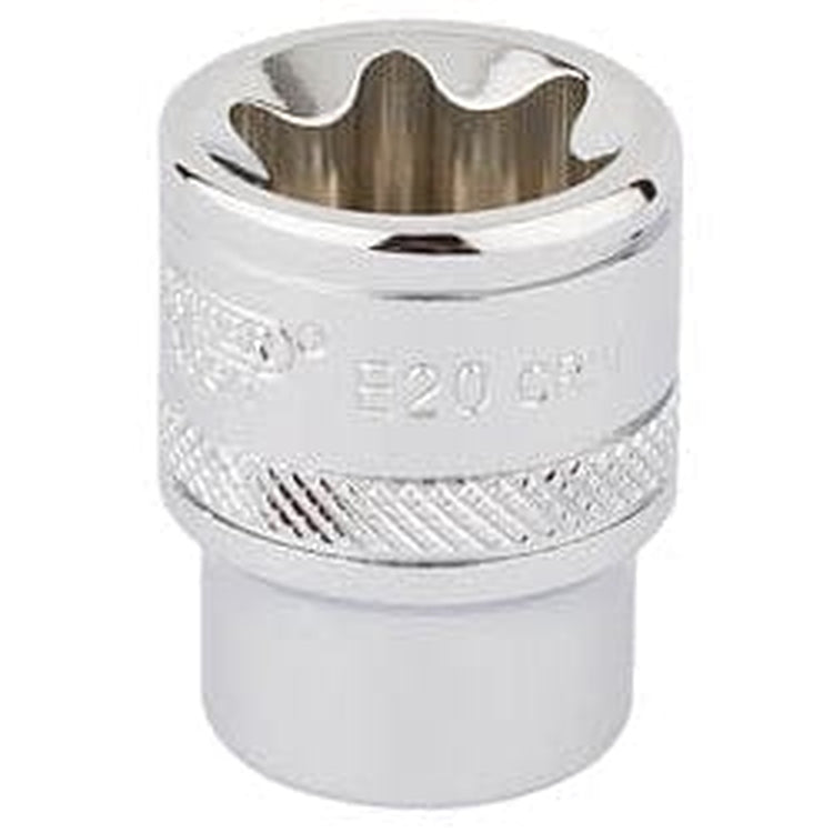 Draper Draper Tx-Star Socket, 3/8" Sq. Dr., E20 Dr-34265