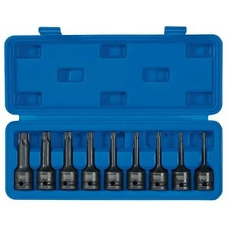 Draper Draper Tx-Star Socket Bit Set, 1/2" Sq. Dr. (9 Piece) Dr-99184