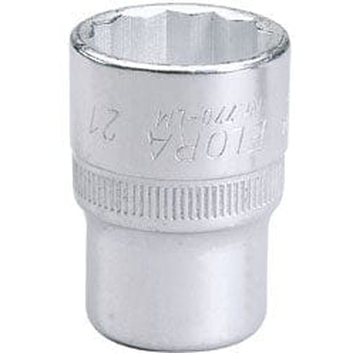 Draper Elora Elora Bi-Hexagon Socket, 1/2" Sq. Dr., 21Mm Dr-24666