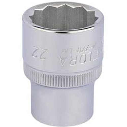 Draper Elora Elora Bi-Hexagon Socket, 1/2" Sq. Dr., 22Mm Dr-24674