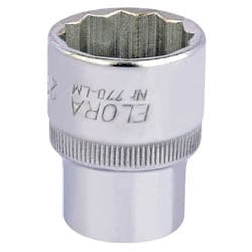 Draper Elora Elora Bi-Hexagon Socket, 1/2" Sq. Dr., 23Mm Dr-24682