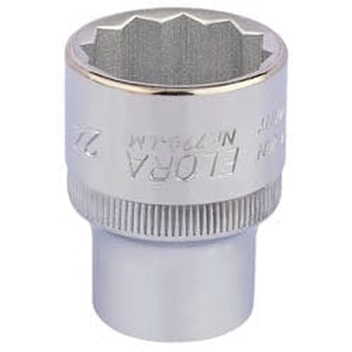 Draper Elora Elora Bi-Hexagon Socket, 1/2" Sq. Dr., 24Mm Dr-24690