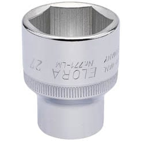 Draper Elora Elora Hexagon Socket, 1/2" Sq. Dr., 27Mm Dr-15316