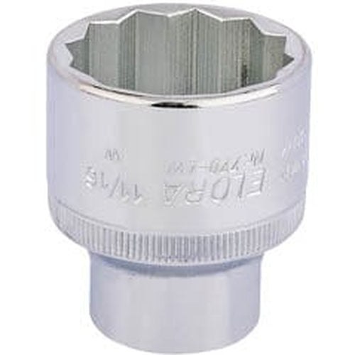 Draper Elora Elora Whitworth Bi-Hexagon Socket, 1/2" Sq. Dr., 11/16" Dr-24880