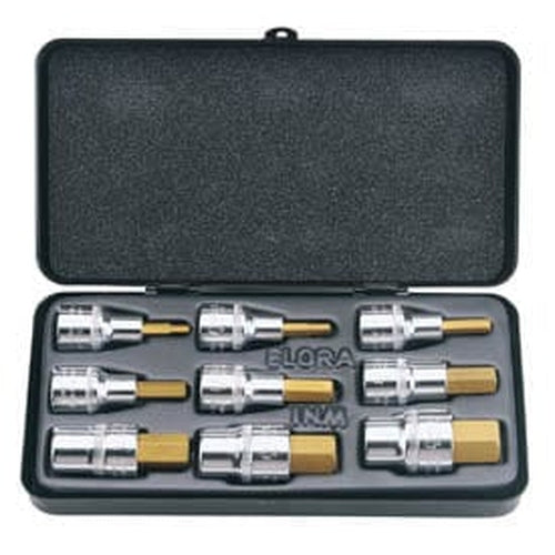 Draper Elora Metric Hexagon Socket Bit Set (9 Piece) Dr-66202