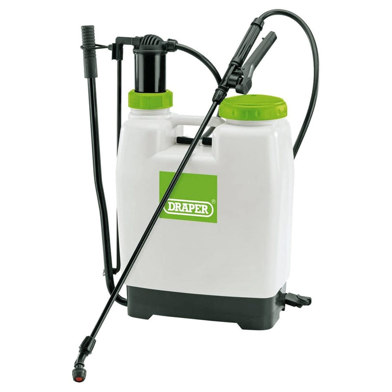 Draper Garden Backpack Pressure Sprayer Draper 63056 12 Litre Garden Knapsack Pressure Sprayer