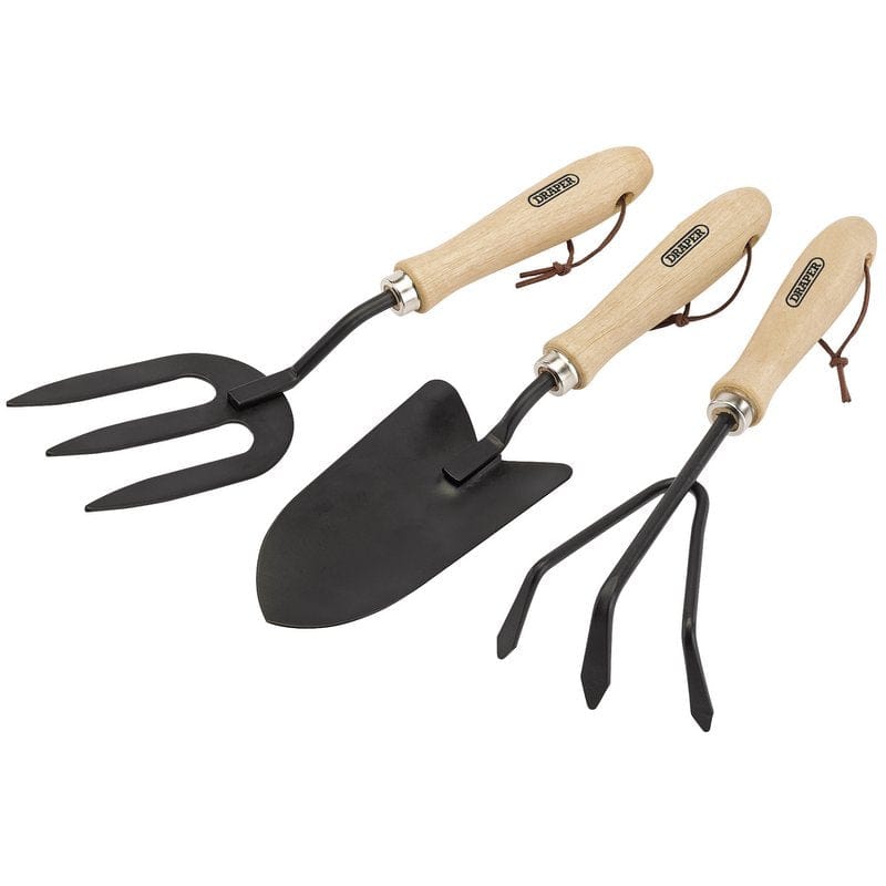 Draper Garden Hand Tools Draper Carbon Steel Hand Fork, Cultivator And Trowel With Hardwood Handles Dr-83993  30OFF