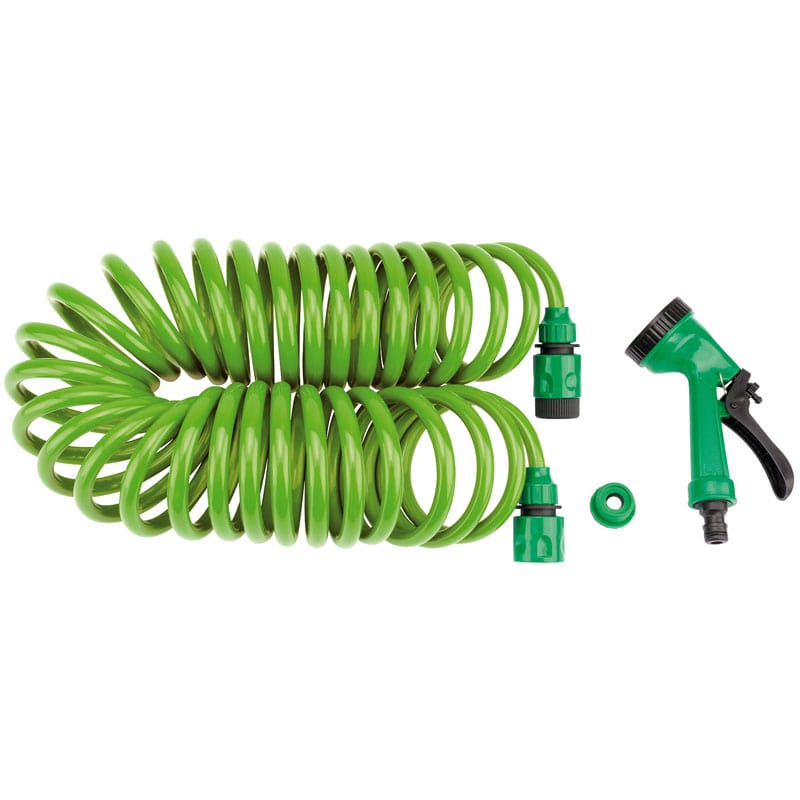 Draper Garden Hose Draper 83984 Recoil Garden Hose + Spray Gun And Tap Connector 10M Dr-83984