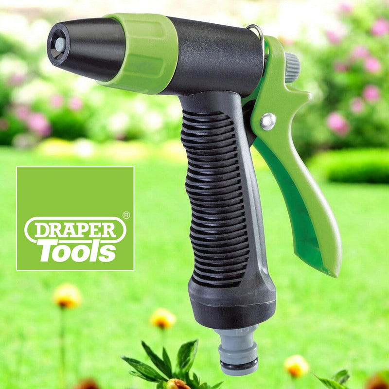 Draper Garden Hose Spray Nozzles Draper 26330 Garden Spray Gun Nozzle Adjustable Jet Soft Grip Handle