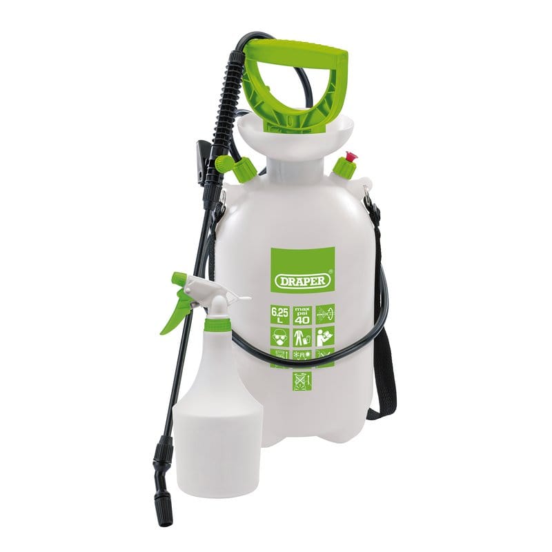 Draper Garden Pressure Sprayer Draper Garden Pressure Sprayer 6.25L +Mini Sprayer 1L 82464