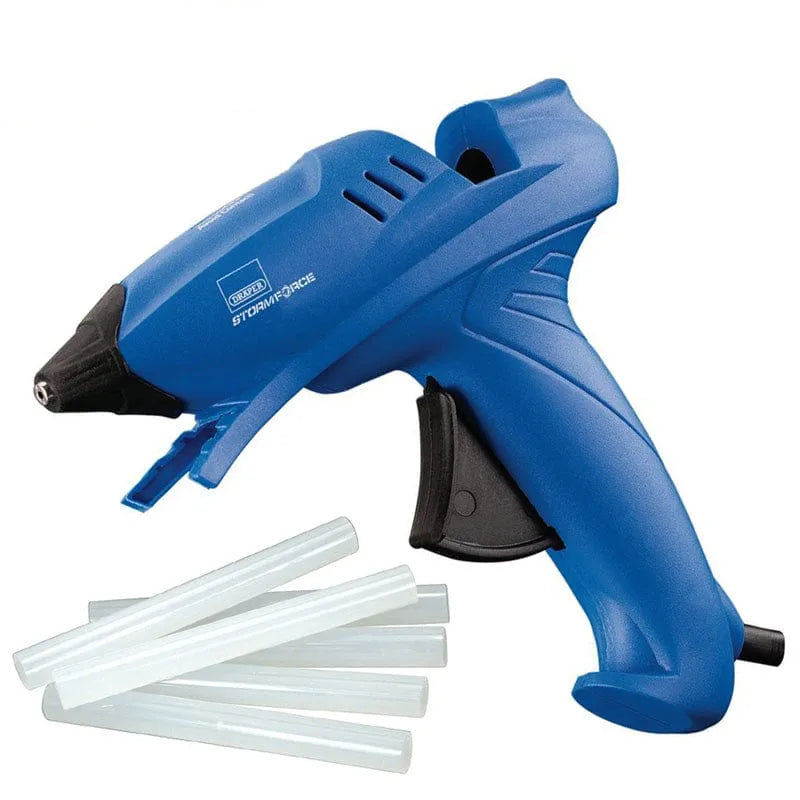 Draper 83660 100w Electric Hot Melt Trigger Glue Gun + 6 Adhesive Sticks