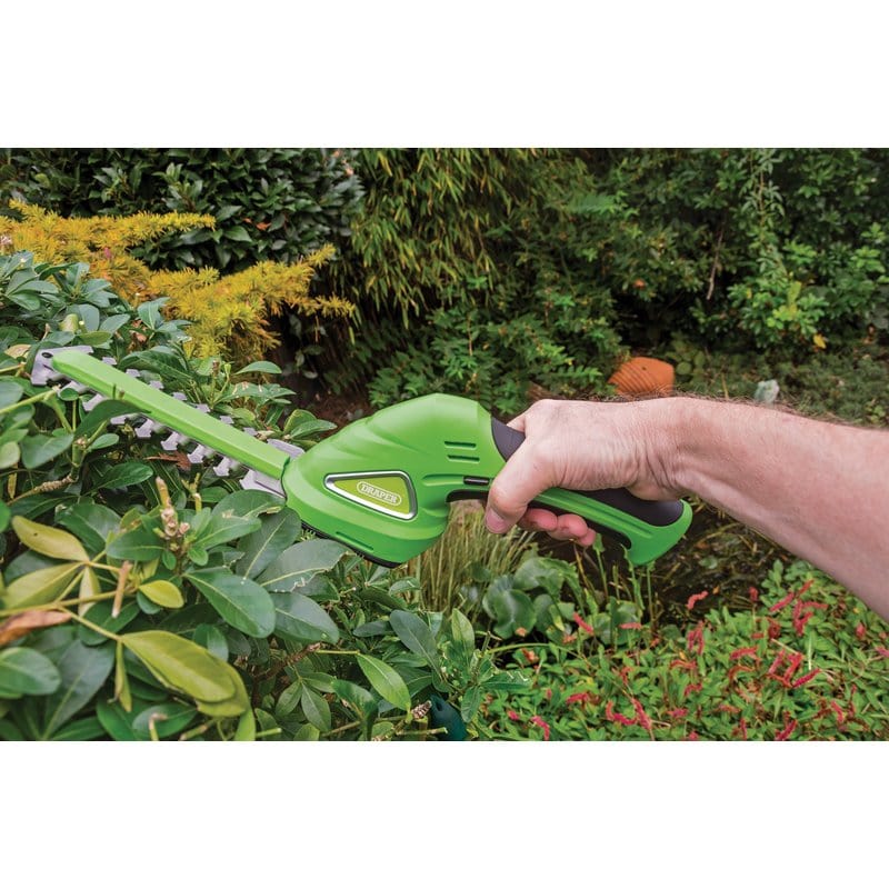 Draper Hedge Trimmer Draper 7.2V Cordless Grass And Hedge Shear Kit Dr-53216