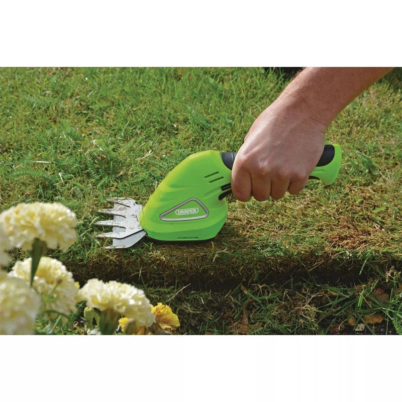 Draper Hedge Trimmer Draper 7.2V Cordless Grass And Hedge Shear Kit Dr-53216