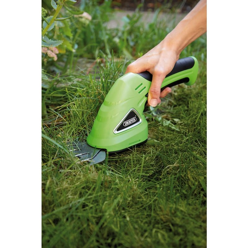 Draper Hedge Trimmer Draper 7.2V Cordless Grass And Hedge Shear Kit Dr-53216