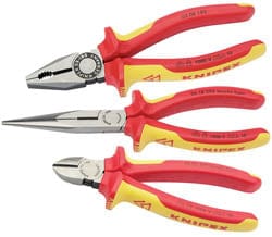 Draper-Knipex Knipex Knipex 00 20 12 Vde Plier Assembly Pack (3 Piece) Dr-44948