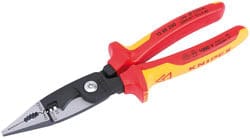 Draper-Knipex Knipex Knipex 13 88 200Uksbe Fully Insulated Electricians Universal Installation Pliers, 200Mm Dr-80803