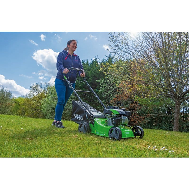 Draper Lawn Mower Draper Steel Deck Petrol Lawn Mower, 420Mm, 132Cc/3.3Hp Dr-08671