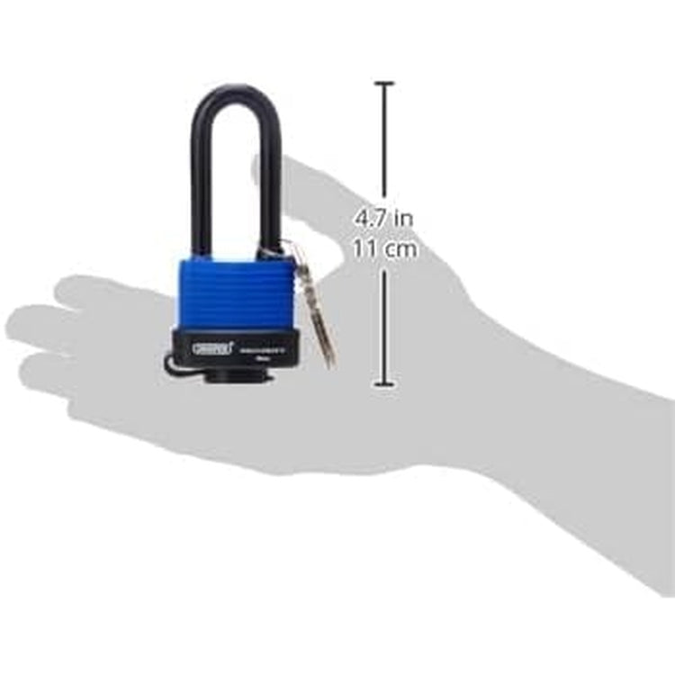 Draper Padlock Draper Laminated Steel Padlock With Extra Long Shackle, 45Mm Dr-64177