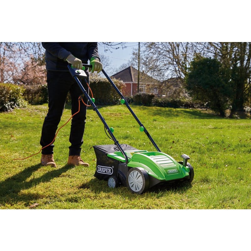 Draper Scarifier Garden Lawn Aerator Scarifier Draper 97921 230V  320mm  30OFF